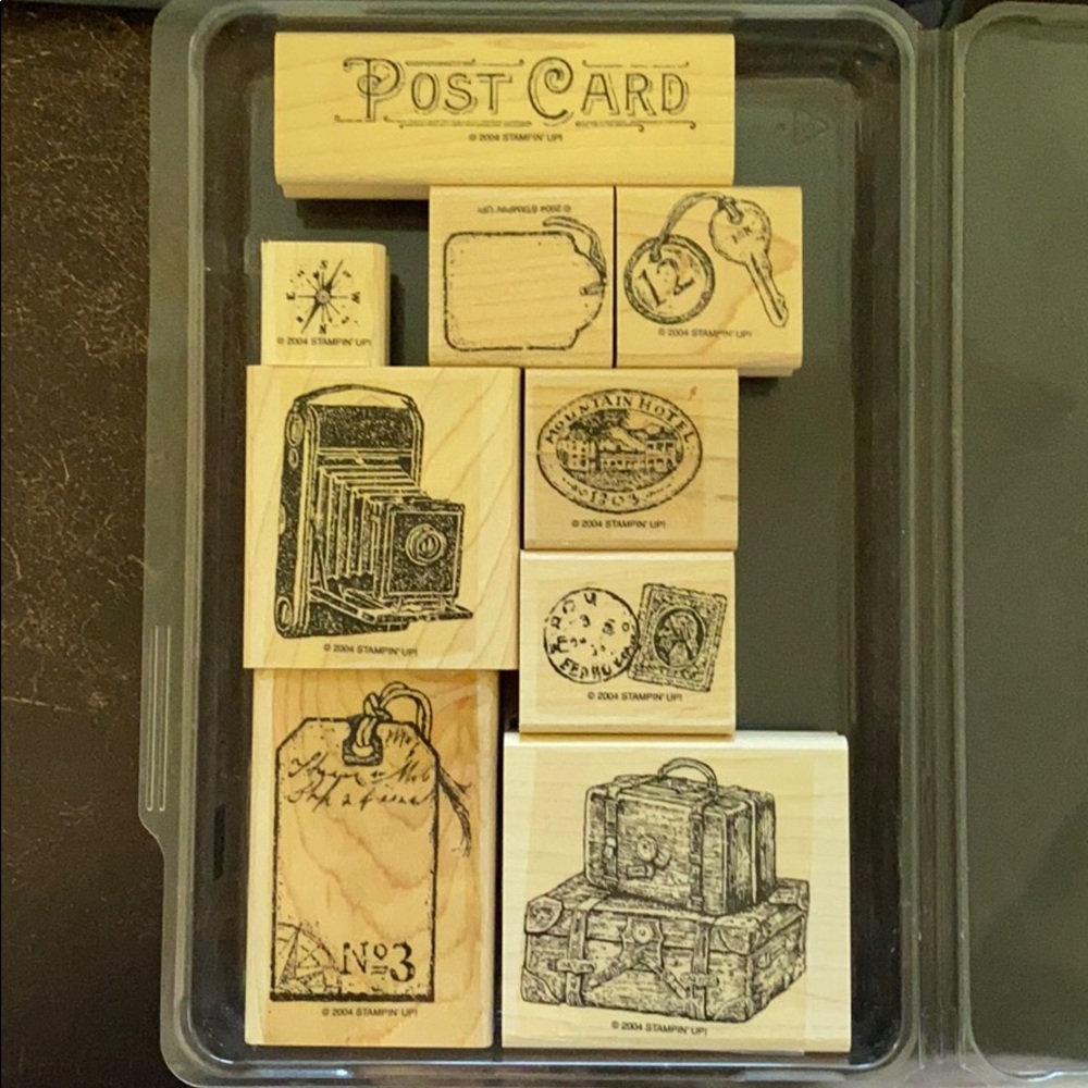 2004 Stampin’ Up! “Travel Post” 9 pc set